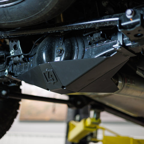 Rear quartering view of the rear diff skid from C4 for the new generation Tacoma.