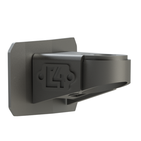 Textured digital rendering showing the construction of the C4 Body Mount Relocation Kit.
