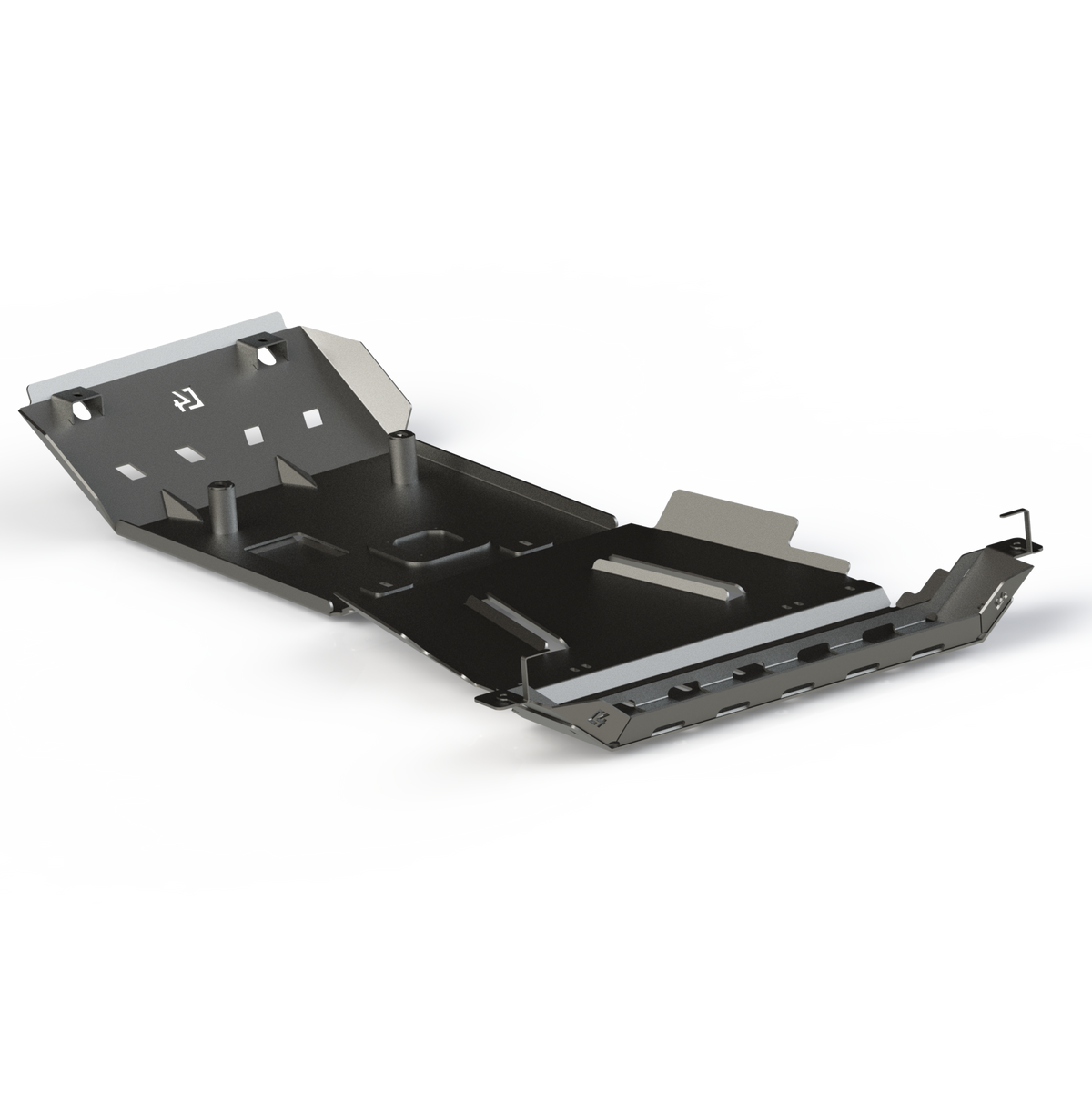 Digital rendering showing the internal structure and mounts for the full skid set from C4 Fabrication for the 2003-2009 Toyota 4Runner.