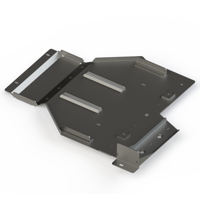 Digital rendering showing the interior construction of the rear skid for the 4th Gen Tacoma Hybrid from C4 Fabrication.