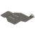 Digital rendering showing the C4 rear skid plate for the Land Cruiser LC250 from the bottom.