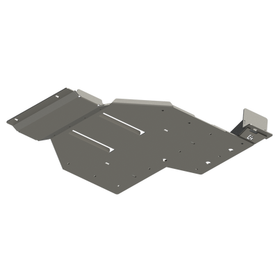 Digital rendering showing the construction of the rear skid for the 4th Gen Tacoma Hybrid from C4 Fabrication.