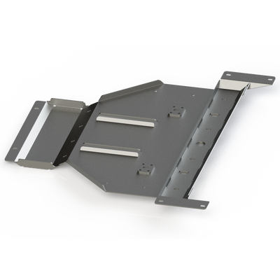 Digital rendering showing the inside construction of the rear skid for the 4th Gen Tacoma non-Hybrid from C4 Fabrication.