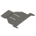 Digital rendering showing the construction of the rear skid for the 4th Gen Tacoma non-Hybrid from C4 Fabrication.
