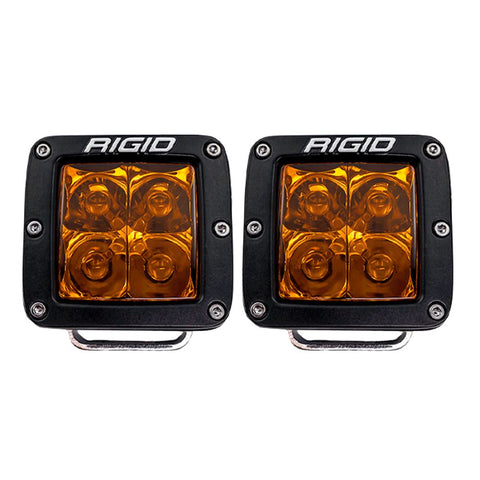 RIGID D-Series Spot with Amber PRO Lens | Pair