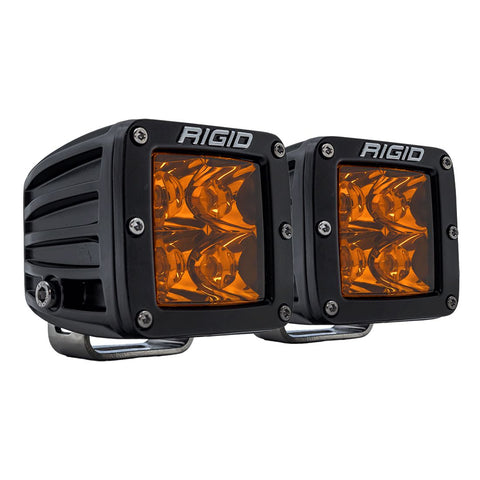 RIGID D-Series Spot with Amber PRO Lens | Pair