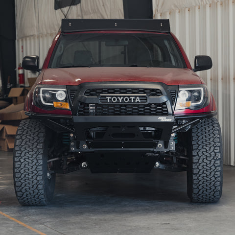 Front view of the Rock Runner front bumper and skid plate.