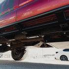 View from underneath showing how the C4 Rock Runner slider installs to the frame.