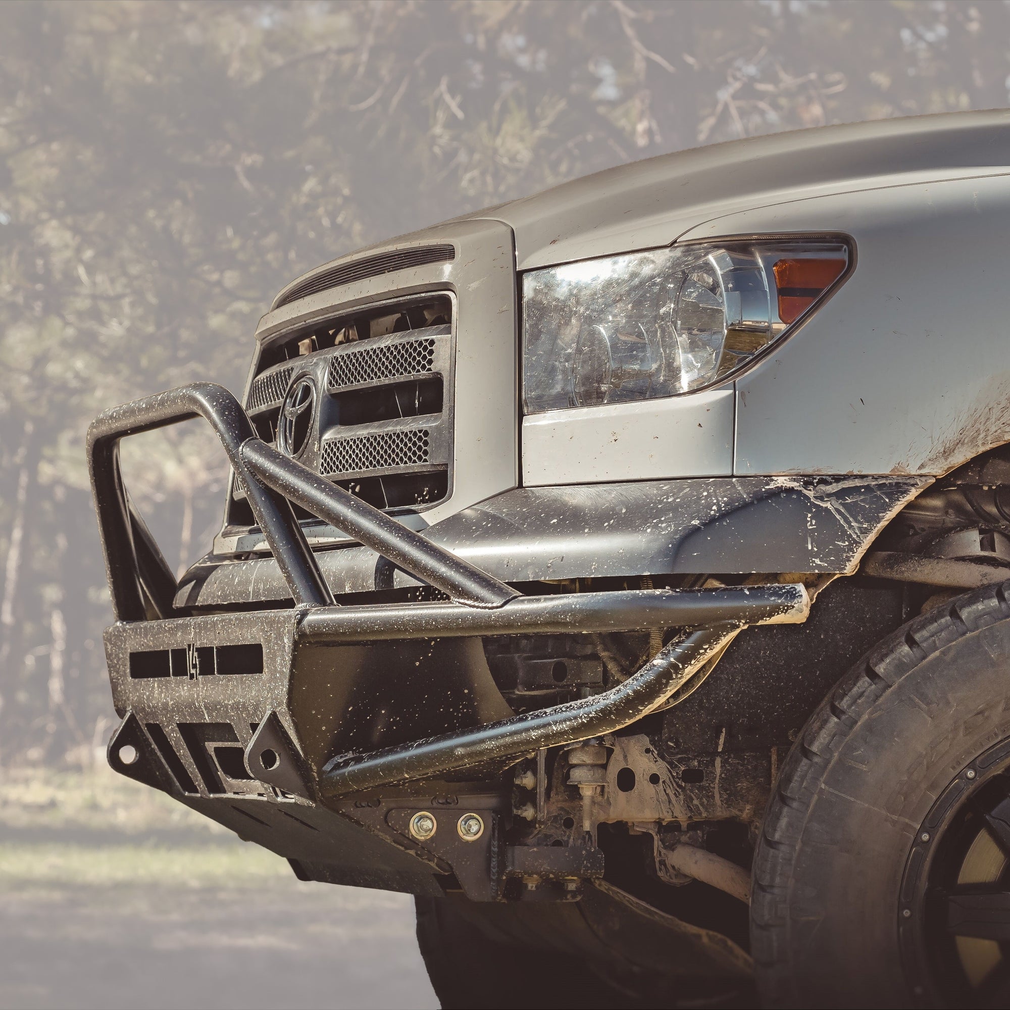 Cover photo for the Hybrid winch bumper from C4 built for the early 2nd Generation Tundra. 