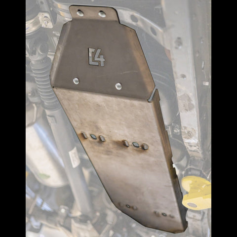 Cover photo of the 2nd Gen Tacoma fuel tank skid from C4 with the skid emphasized and everything else faded out.