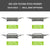 Collection of digital renderings showing the tube side and bull bar options for the 3rd Gen Tacoma Rock Runner bumper from C4 Fabrication – tube side with no bull bar, tube side with low bull bar, plate side with no bull bar and plate side with low bull bar.