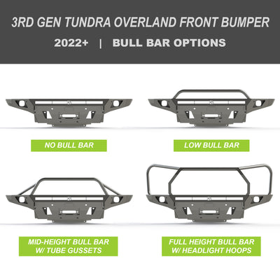 2022 tundra front bumper Bull Bar Options