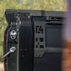 Detail image of C4 logo on Toyota Tacoma Bed Side MOLLE Panels