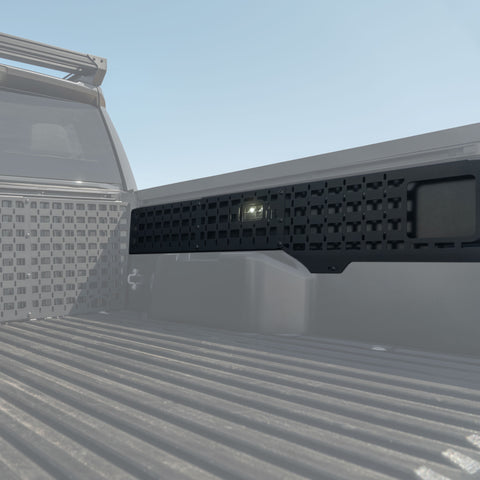 Passenger side Tacoma Bed Side MOLLE Panels with bed light cutout