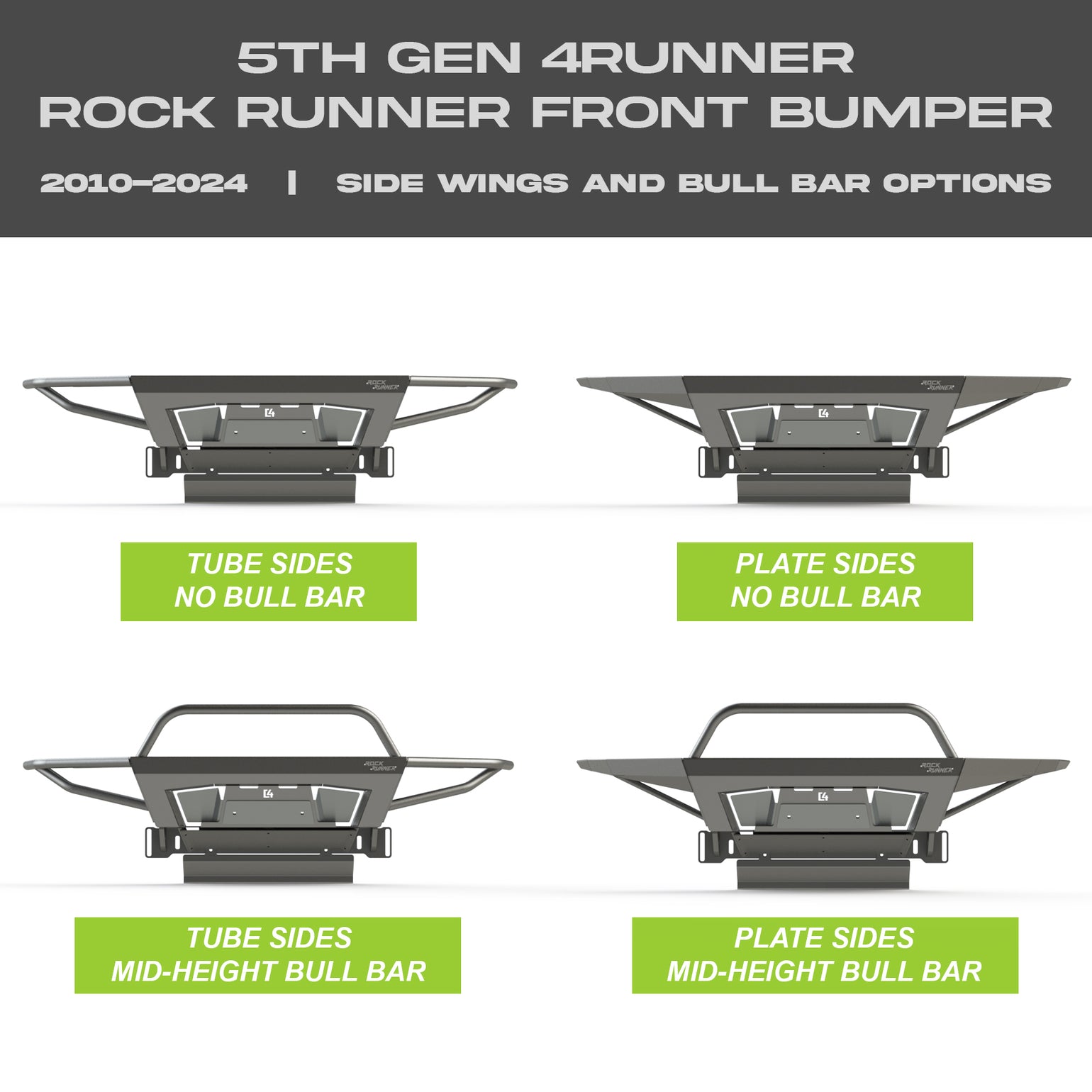 Rock Runner 4Runner Front Bumper | 5th Gen | 2010-2024 | 1