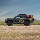 Perfect side profile of the Rock sliders for the 6th Gen Toyota 4Runner
