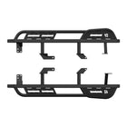 Render of the Rock sliders for the 6th Gen Toyota 4Runner with their mounting brackets