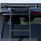 Rear profile shot of the 6th Gen 4Runner Summit Hatch Ladder mounting to the spoiler/roof.