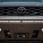 Close up view of installed Overland Series Front Bumper for the 6th Gen 4Runner without running optional bull bar