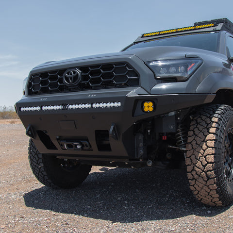 Close angle view of Overland Series Front Bumper for the 6th Gen 4Runner installed