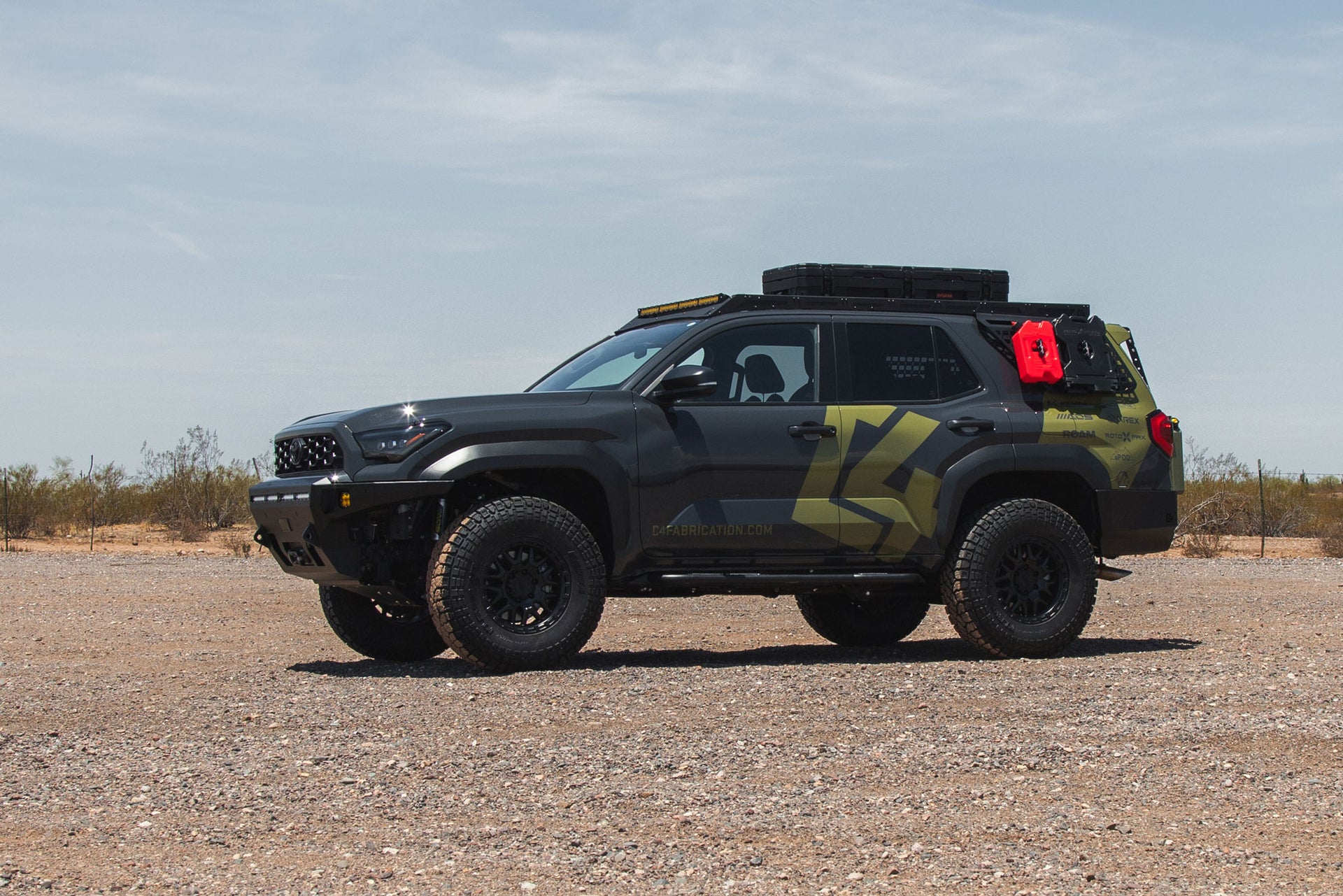 Both front and rear overland bumpers on the 6th Generation Toyota 4Runner