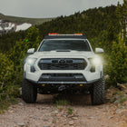 Front-on view showing the simple and sleek design of the C4 Lo-Pro front winch bumper.