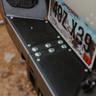 Close-up showing the bolt-together design of the C4 Overland rear bumper for the 2024+ Tacoma.