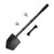 Shovel / Mount Combo - Black LONG Shovel / Black SSM with Knobs