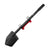 Shovel / Mount Combo - Black LONG Shovel / Red SSM with Knobs