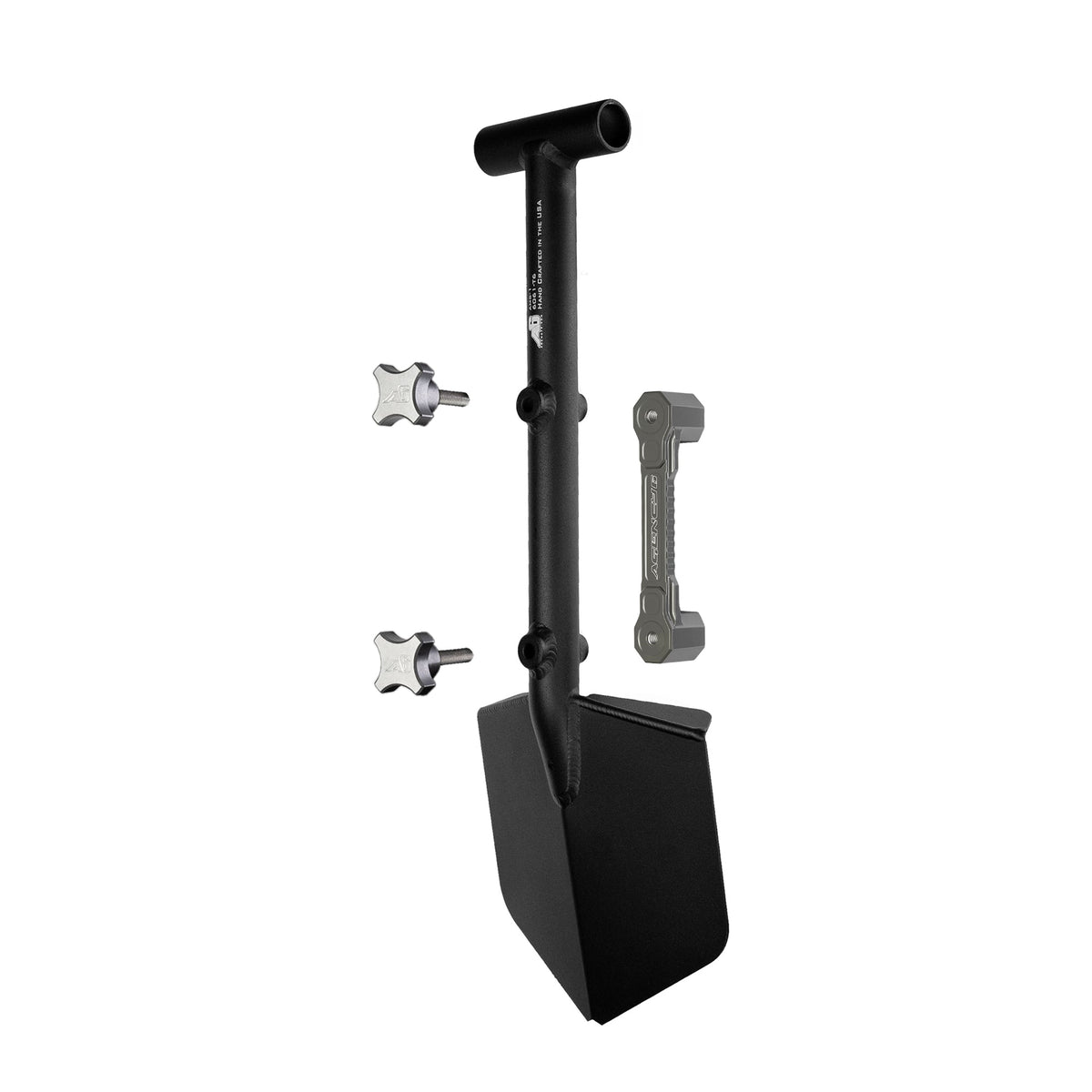 Shovel / Mount Combo - Black Mini Shovel / Grey SSM with Knobs