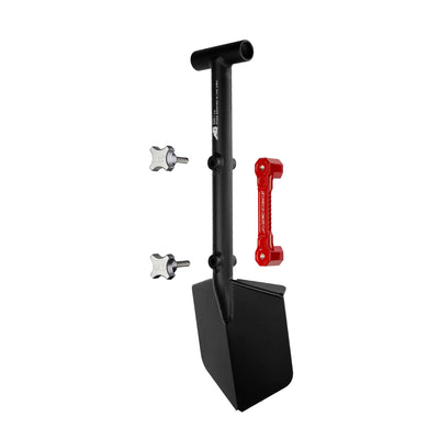 Shovel / Mount Combo - Black Mini Shovel / Red SSM with Knobs
