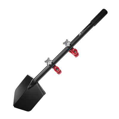 Shovel / Mount Combo - Black LONG Shovel / Red UMD with Knobs
