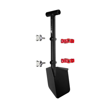 Shovel / Mount Combo - Black Mini Shovel / Red UMD with Knobs