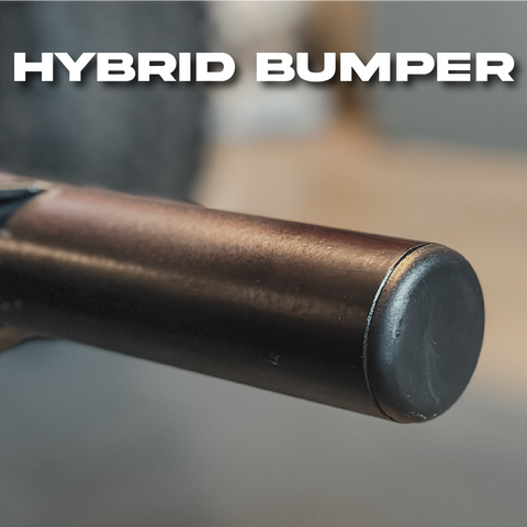 A trimmed and capped end on a C4 Hybrid bumper after modification to match the wheel well opening of the High Clearance Fender Liner system.
