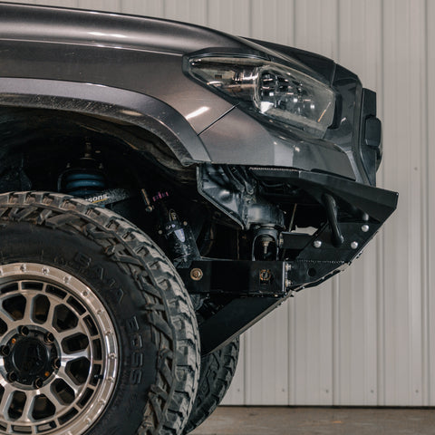 Side view of the C4 Rock Runner Skid Plate with Crossmember Delete.