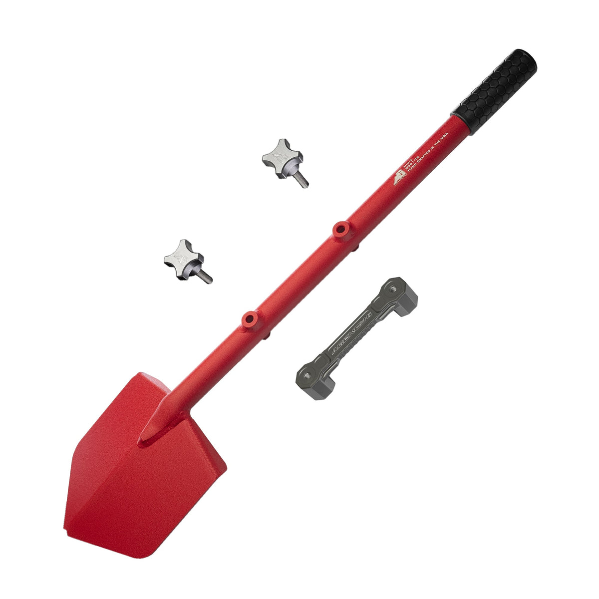 Shovel / Mount Combo - Red LONG Shovel / Grey SSM with Knobs