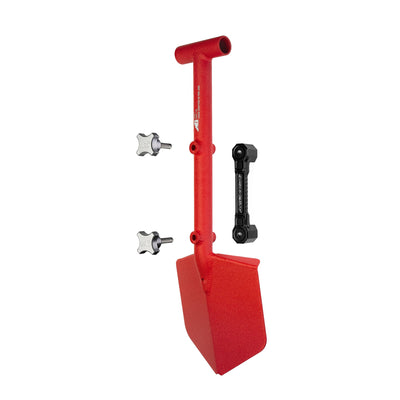 Shovel / Mount Combo - Red Mini Shovel / Black SSM with Knobs
