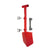 Shovel / Mount Combo - Red Mini Shovel / Grey SSM with Knobs