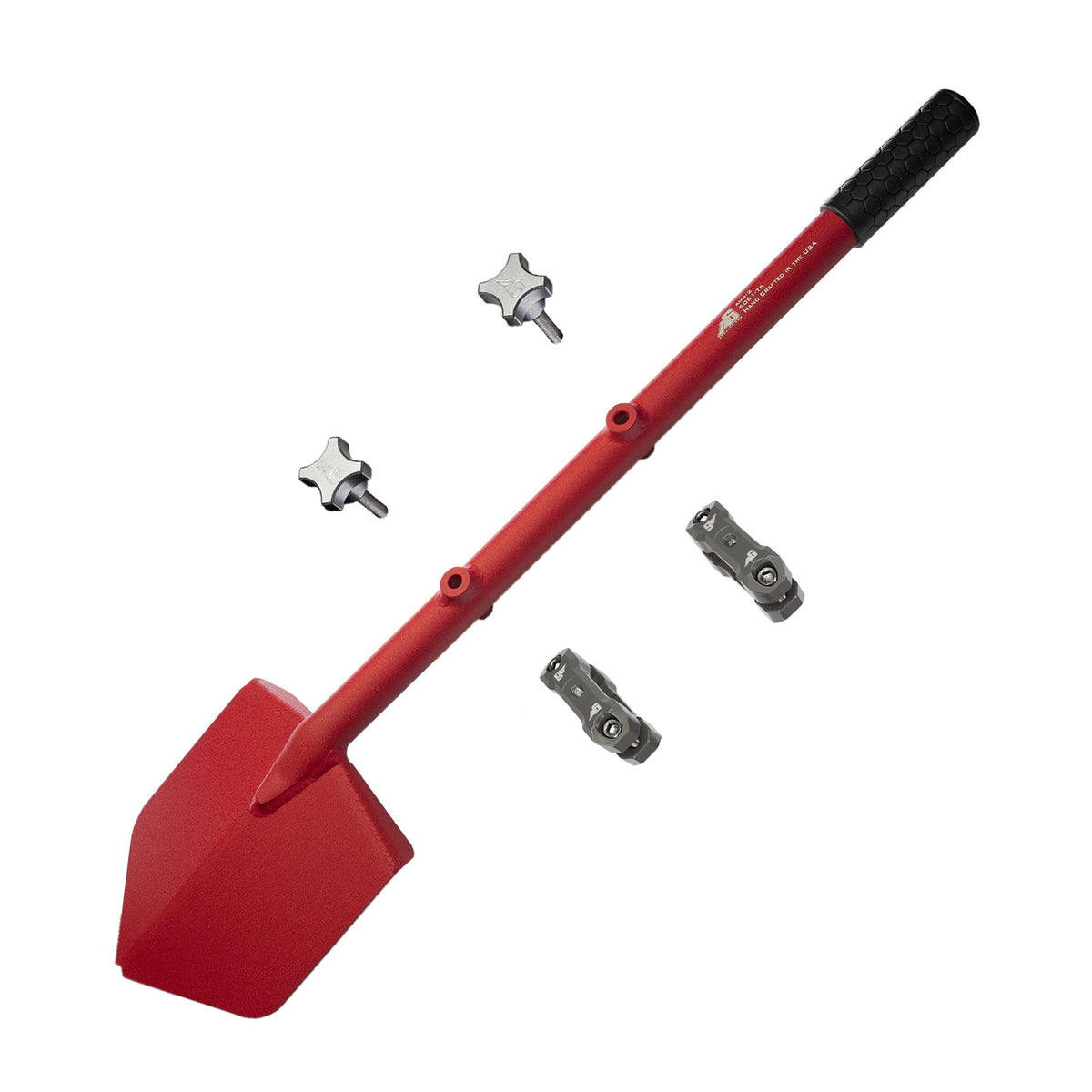 Shovel / Mount Combo - Red LONG Shovel / Grey UMD with Knobs