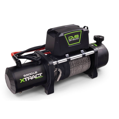 The Xtract 9.5k Synthetic Rope Winch by DV8 Offroad