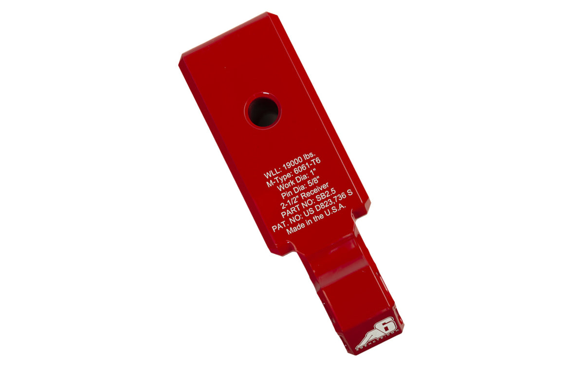 Shackle Block 2.5" Assembly - Red