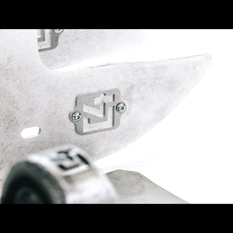 Close up view of the C4 logo on the OTF kit.