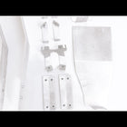 Close ups of the brackets in the C4 High Clearance Fender Liner kit.