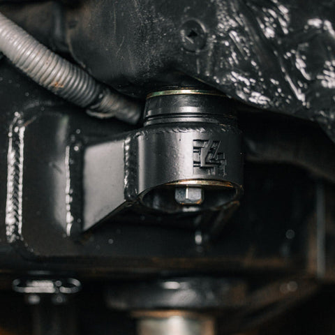 Quartering angle of the C4 Fabrication body mount relocation system.