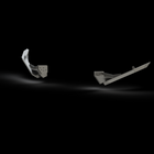 Digital renders showing the structure of the C4 High Clearance Additions meant to be used with the Lo-Pro winch bumper. 