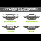 Sophisticated 4runner front bumper 5th gen overland series / 2014+