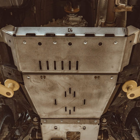 C4 Fabrication's rear skid plates for the 5th Generation 4Runner. 