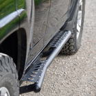 View of the C4 Rock Slider for the 5th Generation 4Runner quartering from the rear.