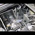 Wider view showing the C4 Spare Battery Tray installed without a battery in it and with the airbox lid off. 