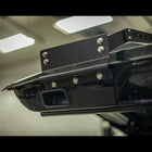 Second view of the bottom mounting method for the C4 Summit hatch ladder, showing the three bolts securing it to the bottom of the hatch. 